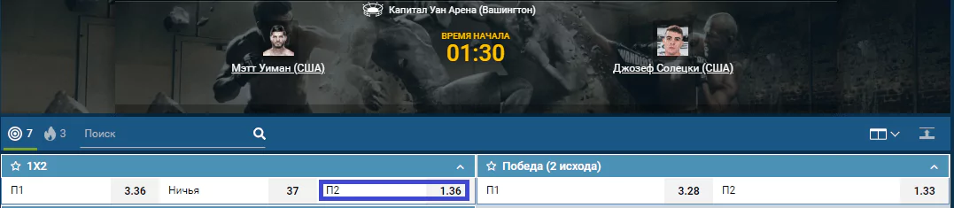 Прогноз на бой Джо Солецки – Мэтт Уимэн