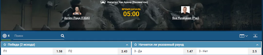 Прогноз на бой Аспен Лэдд – Яна Куницкая