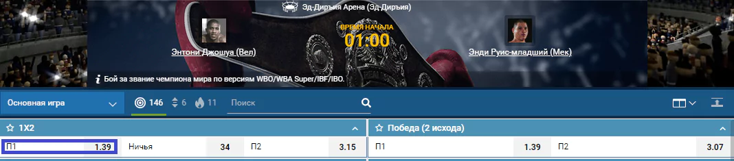 Прогноз на бой Энтони Джошуа – Энди Руис