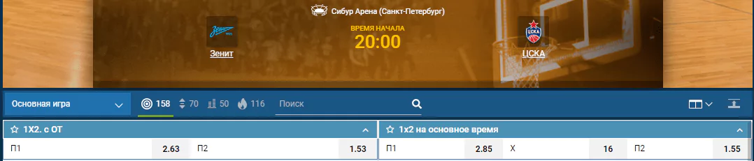 Зенит – ЦСКА. Прогноз матча Единой лиги ВТБ