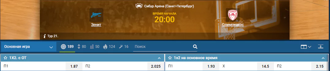 Зенит – Олимпиакос. Возьмут ли греки реванш за домашнее поражение?