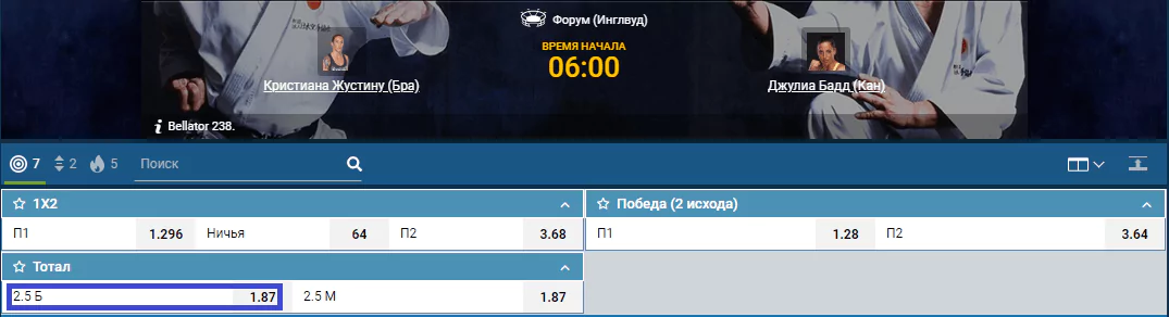 Прогноз на бой Кристиана Жустину – Джулия Бадд
