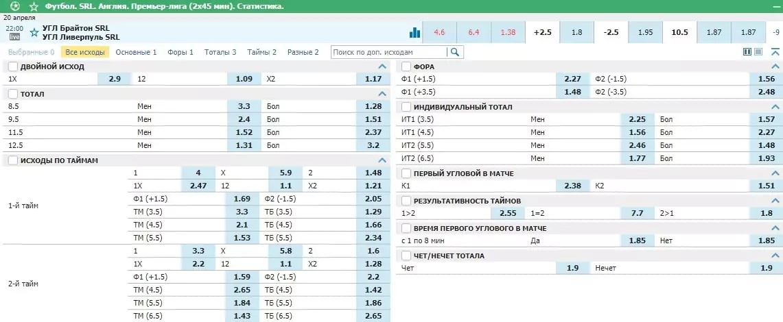 Ставки на виртуальный футбол (SRL)