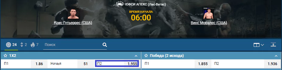 Прогноз на бой Крис Гутьеррес – Винс Моралес