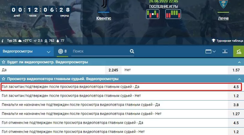 Исследование: ищем лучшую дополнительную роспись на футбол