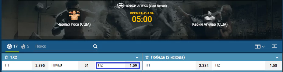 Прогноз на бой Чарльз Роса – Кевин Агилар