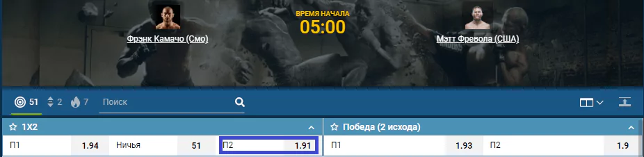 Прогноз на бой Фрэнк Камачо – Мэтт Фревола
