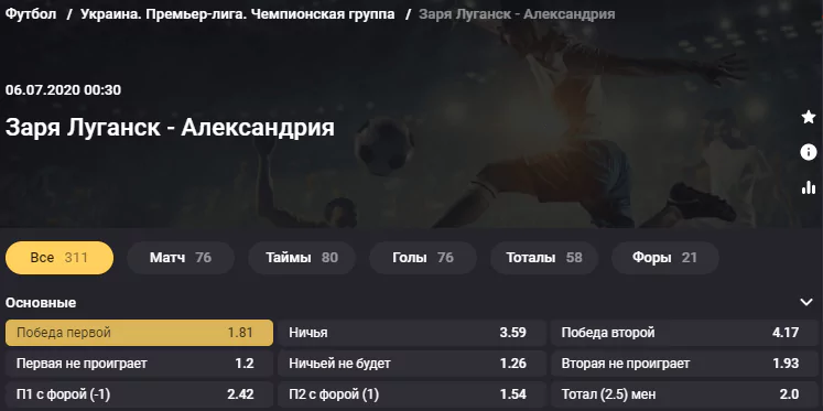 Заря - Александрия. Прервут ли гости свою серию неудач в чемпионате?