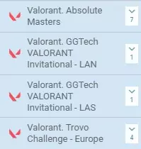 Особенности ставок на Valorant