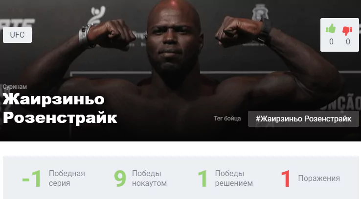 Прогноз на бой Джуниор дос Сантос – Жаирзиньо Розенстрюк