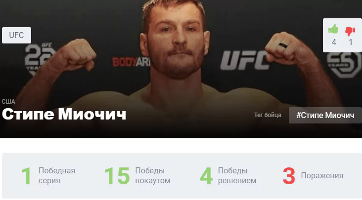 Стипе Миочич – Даниэль Кормье. Результат боя