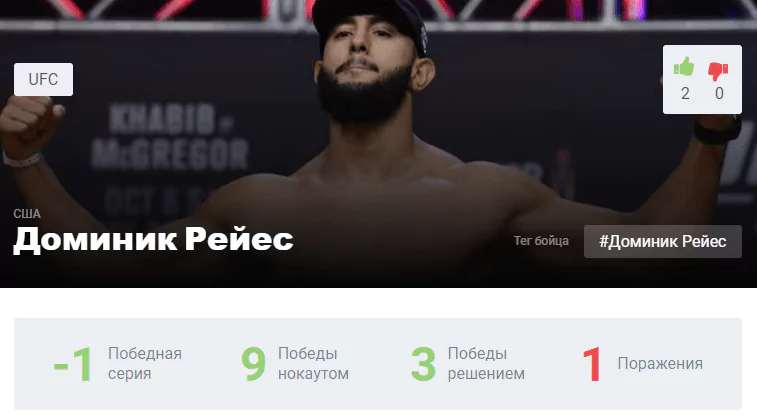Прогноз на бой Доминик Рейес – Ян Блахович