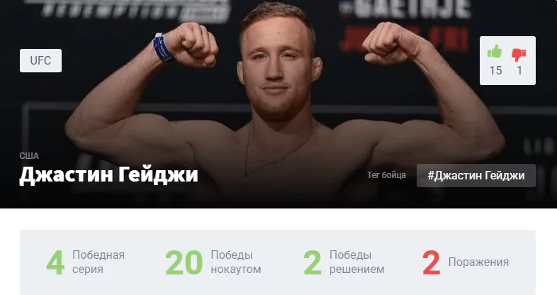 Прогноз на бой Хабиб Нурмагомедов – Джастин Гэтжи