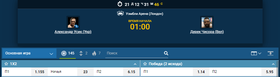 Прогноз на бой Александр Усик – Дерек Чисора