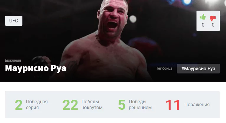 Прогноз на бой Маурисио Руа – Пол Крейг