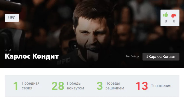 Прогноз на бой Карлос Кондит – Мэтт Браун
