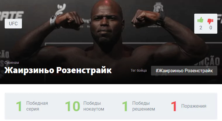 Прогноз на бой Жаирзиньо Розенструйк – Сирил Гейн