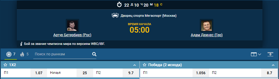 Прогноз боя Артур Бетербиев – Адам Дейнес