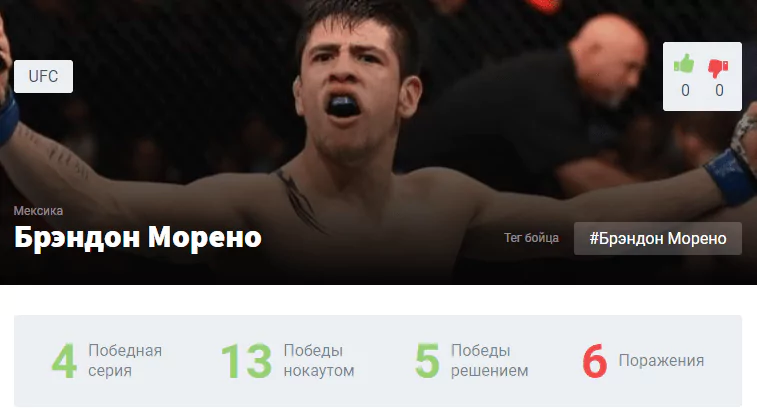 Прогноз на бой Дейвесон Фигередо – Брэндон Морено