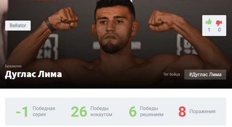 Прогноз на бой Дуглас Лима – Ярослав Амосов