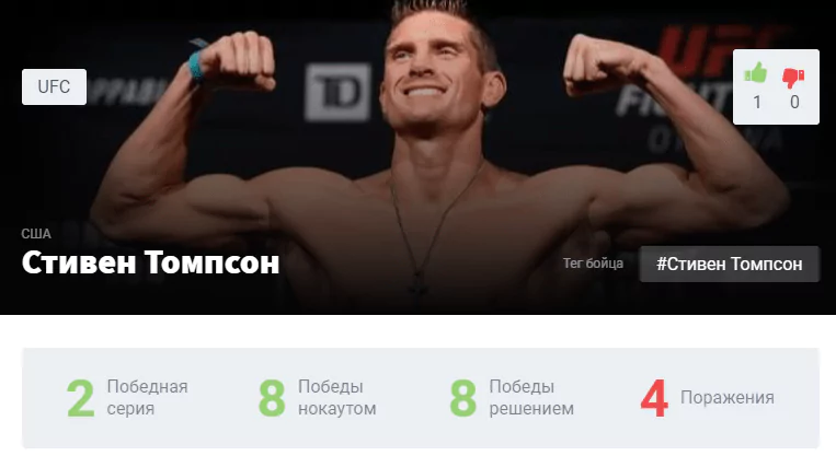 Прогноз на бой Гилберт Бёрнс – Стивен Томпсон