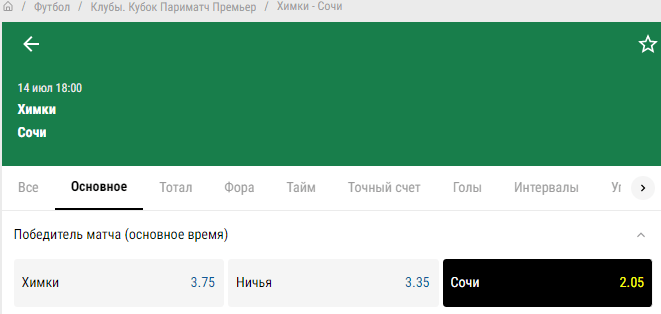 Химки - Сочи. Кто будет сильнее в битве неудачников стартового тура?