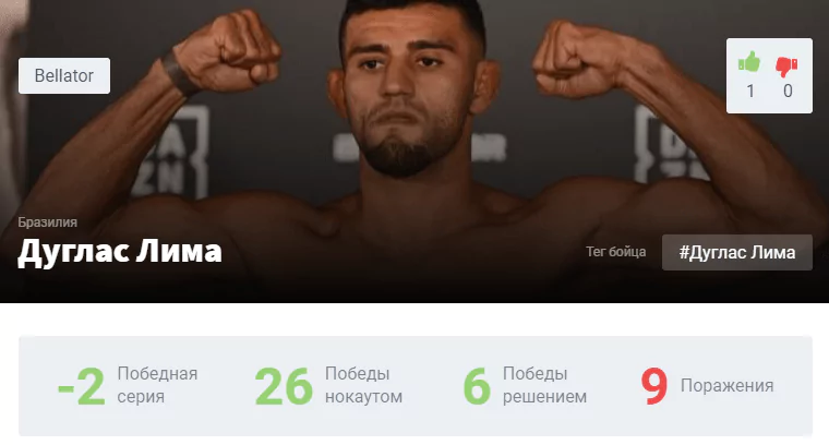 Прогноз на бой Дуглас Лима – Майкл Пейдж