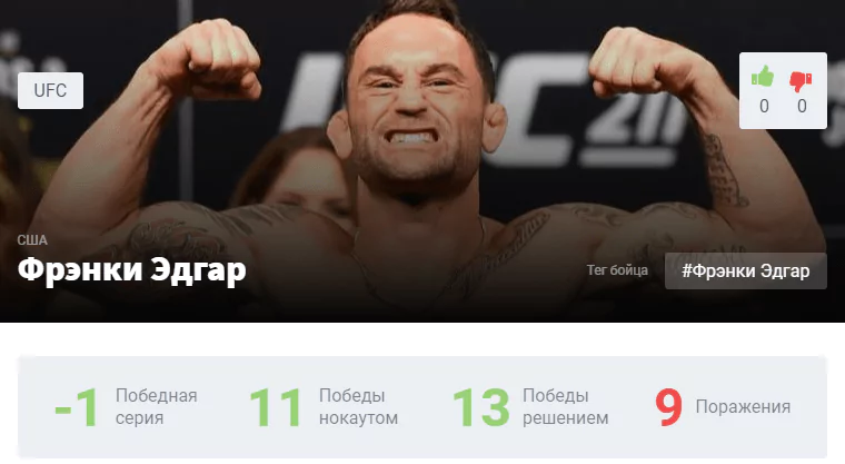 Прогноз на бой Фрэнки Эдгар – Марлон Вера