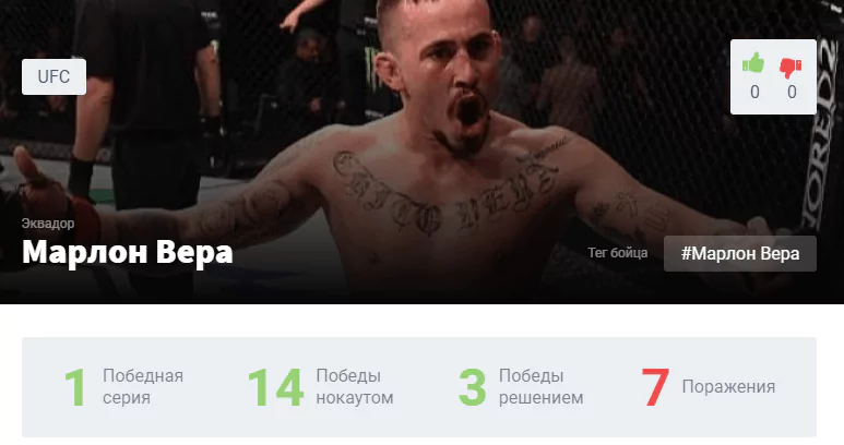 Прогноз на бой Фрэнки Эдгар – Марлон Вера