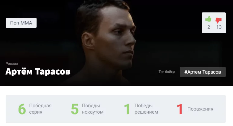 Прогноз на бой Артем Тарасов – Михаил Лазутин