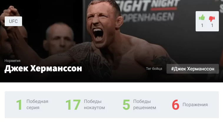Прогноз на бой Джек Херманссон – Шон Стриклэнд