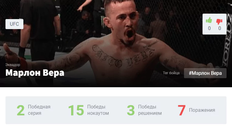 Прогноз на бой Марлон Вера – Роб Фонт