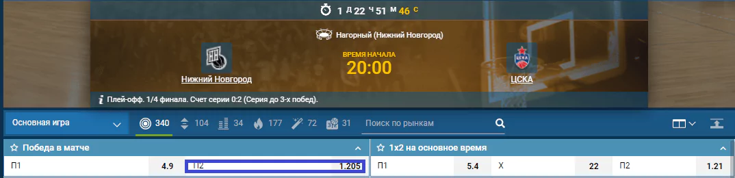 Нижний Новгород – ЦСКА. «Армейцы» всё ближе к первой осечке в плей-офф