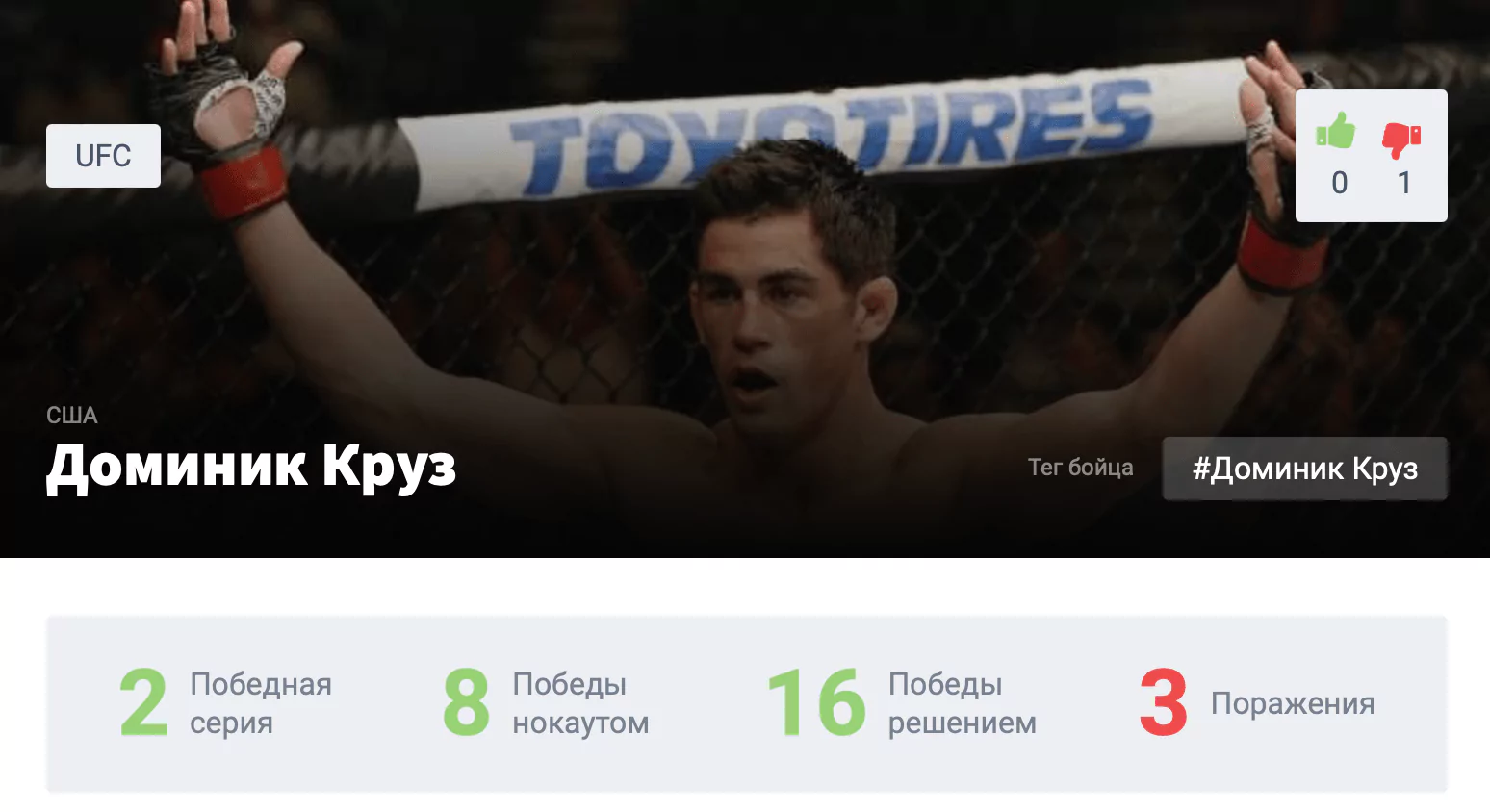 Прогноз на бой Марлон Вера – Доминик Круз