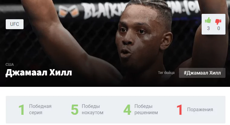 Прогноз на бой Джамаал Хилл – Тиаго Сантос