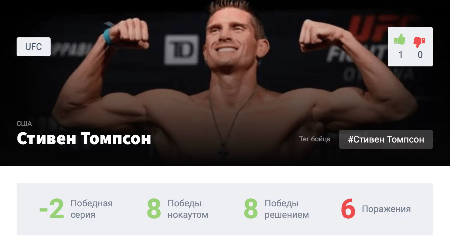 Прогноз на бой Стивен Томпсон – Кевин Холланд