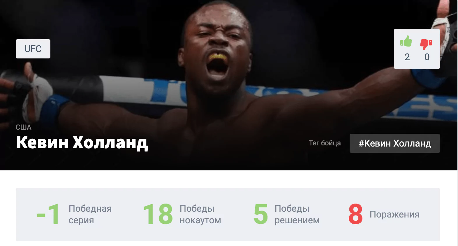Прогноз на бой Стивен Томпсон – Кевин Холланд