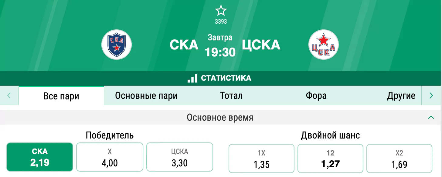 СКА – ЦСКА. Кто победит в битве двух армейских команд?