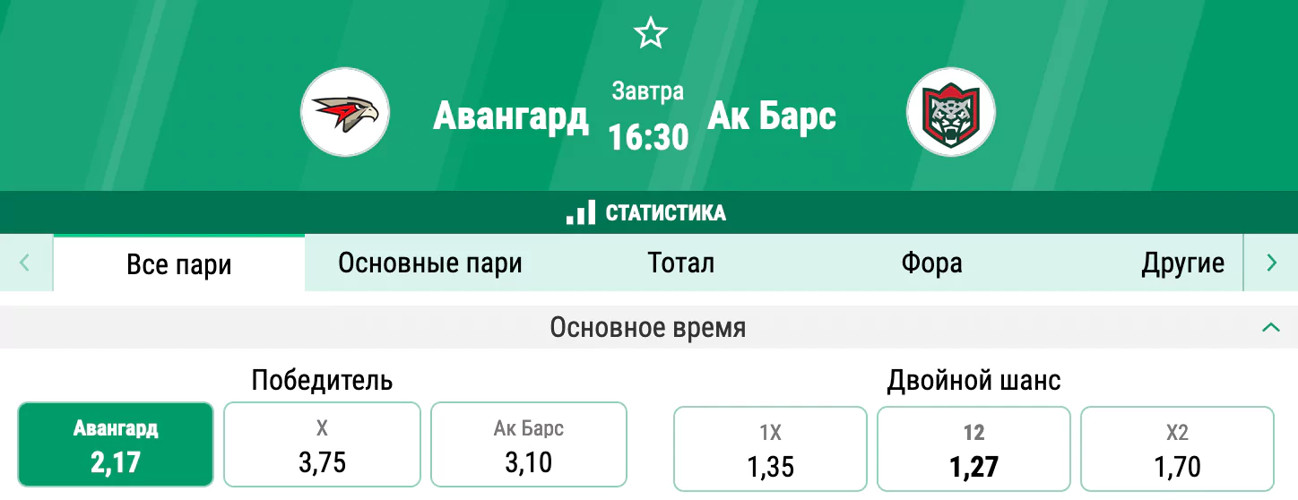 Авангард – Ак Барс. Кто из противников продолжит свою победную серию?