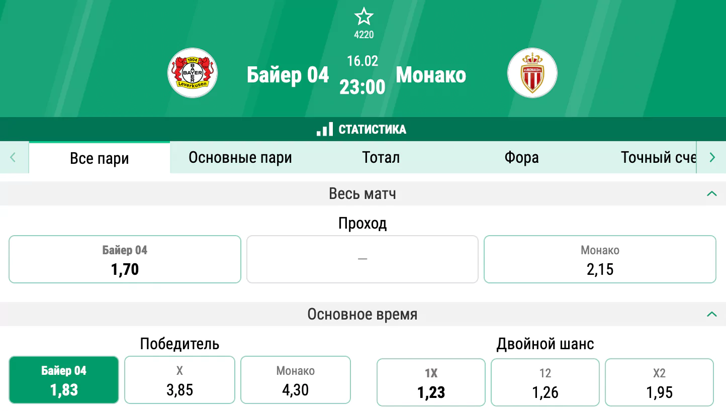 Байер – Монако. Добьются ли немцы домашнего успеха?