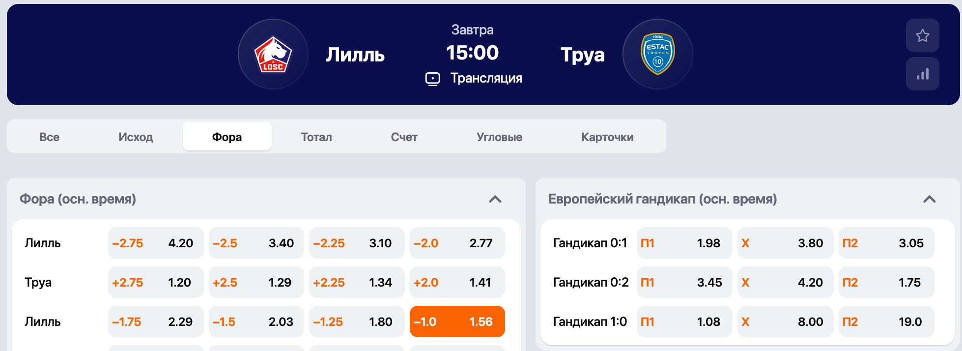 Лилль – Труа. Продолжат ли «доги» беспроигрышную серию?
