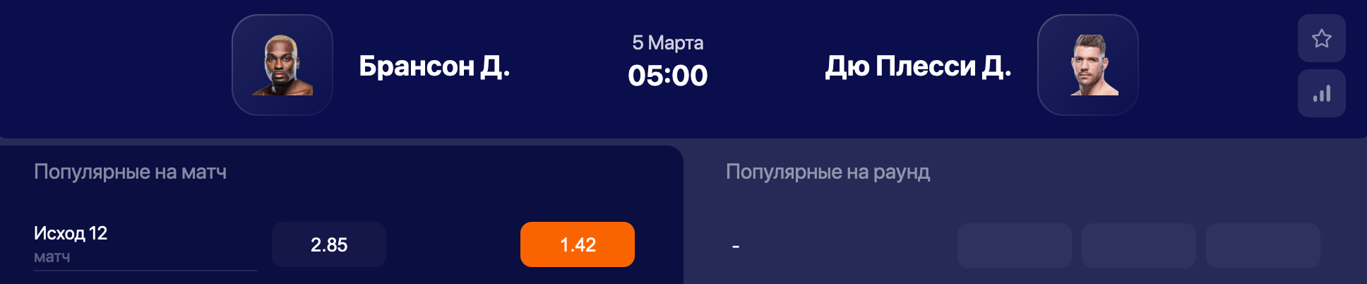 Прогноз на бой Дерек Брансон – Дрикус Дю Плесси