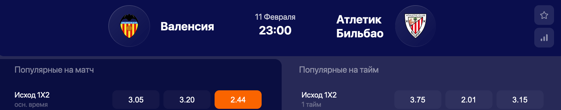 Валенсия – Атлетик. Прервут ли «летучие мыши» свое пике?