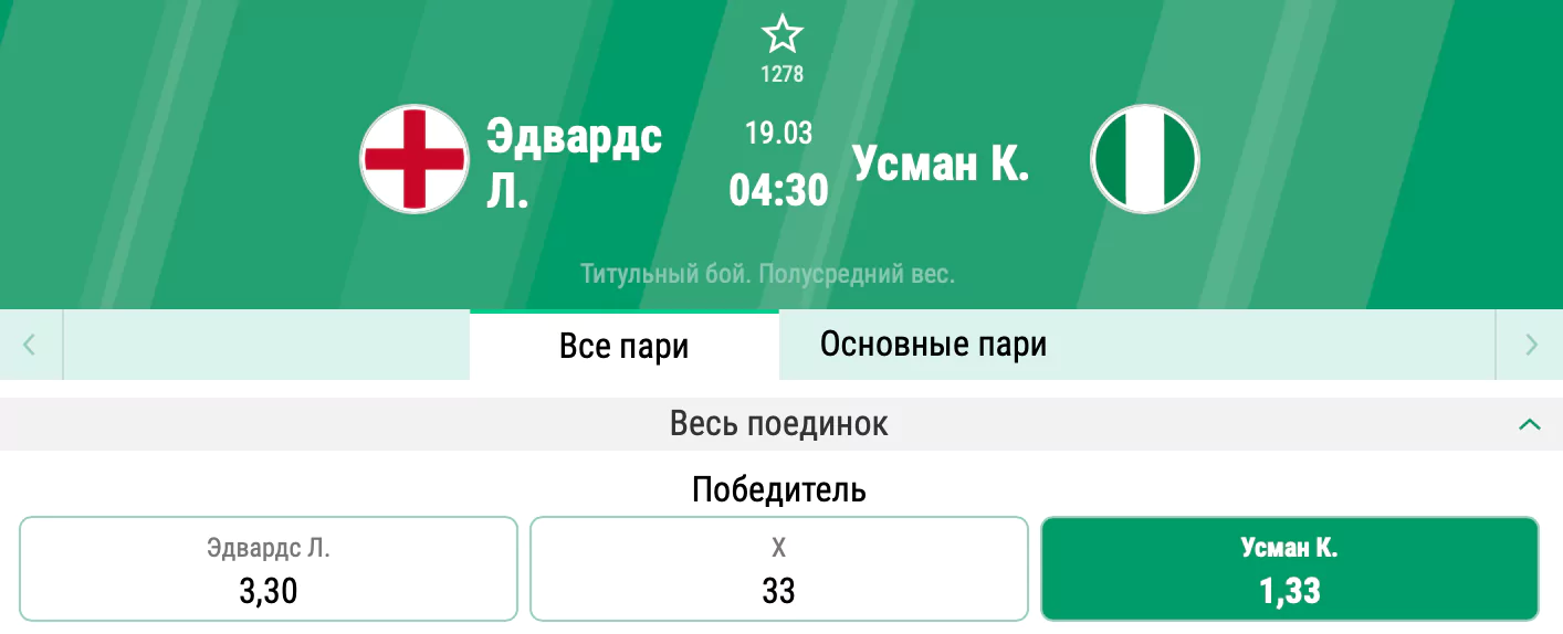 Прогноз на бой Камару Усман – Леон Эдвардс