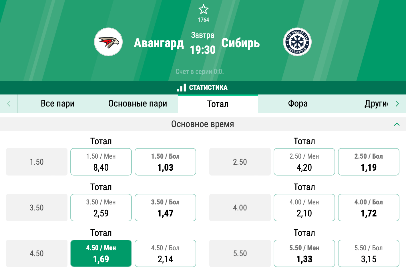 Авангард – Сибирь. Кто окажется сильней в первом матче плей-офф?