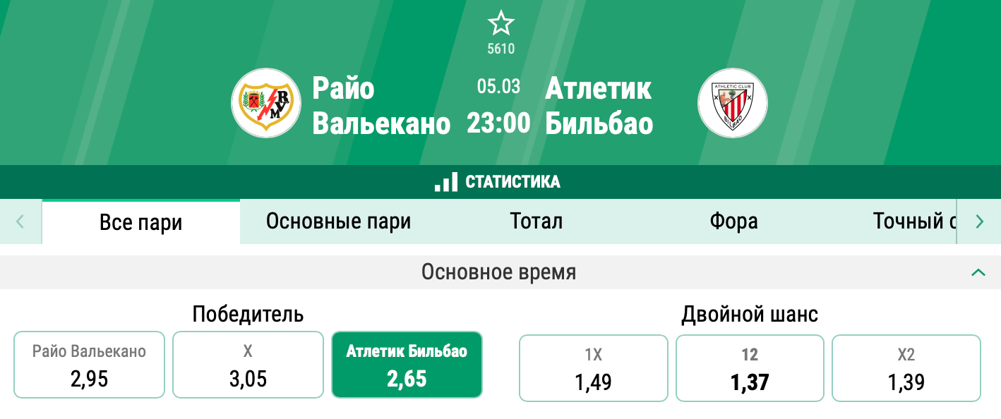 Райо Вальекано – Атлетик. Кто заберет место в еврокубках?