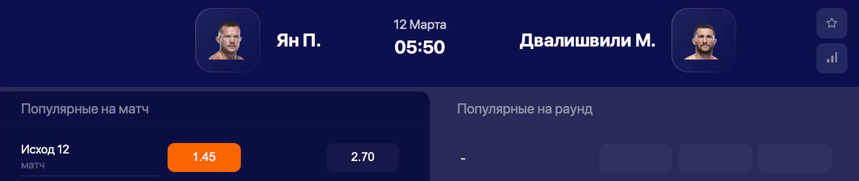 Прогноз на бой Петр Ян – Мераб Двалишвили