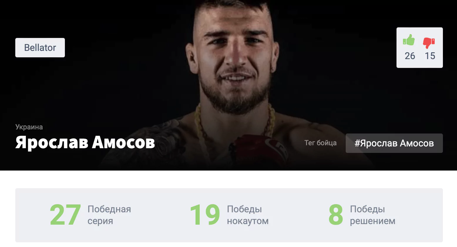 Прогноз на бой Ярослав Амосов – Джейсон Джексон