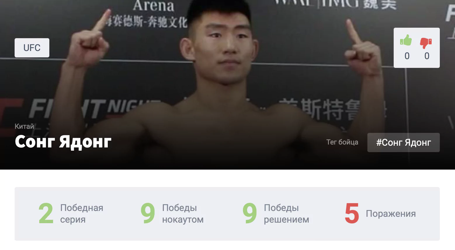 Прогноз на бой Петр Ян – Сонг Ядонг
