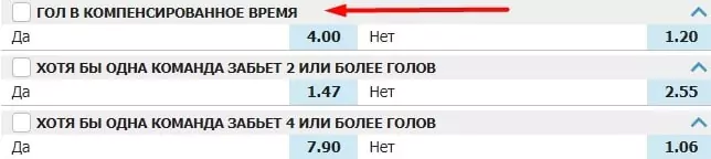 Ставки на поздние голы в футболе